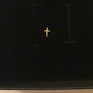 Cross 18k gold tooth gems
